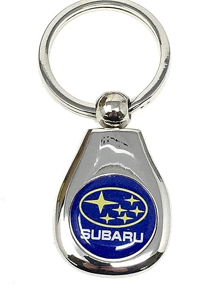 Subaru Logo Silver Key Tag Keyring for Impreza Legacy Forester Ascent BRZ Crosstrek Outback STI WRX