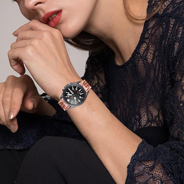 SPINYE SPINYE Colorful Resin Watch Bands for Samsung Galaxy Watch 46mm Huawei Watch GT5 GT4 GT3 GT2 22mm Strap for Men and Women Face Red - View 5 of 8