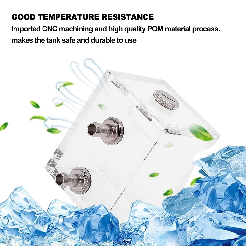 Hilitand 200ml Transparent Acrylic Water Cooling Reservoir for Ultra-Quiet Faster Heat Dissipation DIY Customization - View 2 of 9