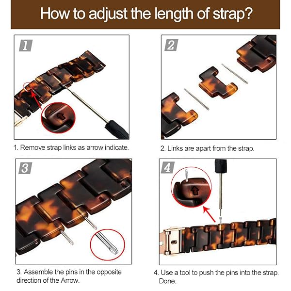 SPINYE SPINYE Colorful Resin Replacement Strap for Samsung Galaxy Watch 6 5 4 3 Active 2 20mm Black Green Compatible Band for Men Women - View 8 of 8