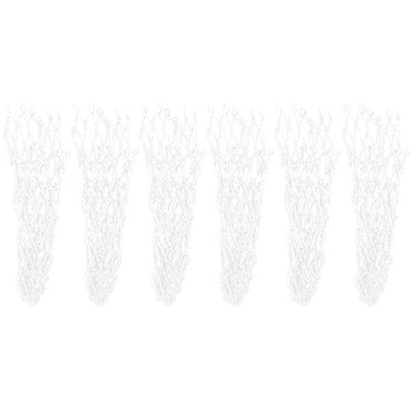 Snooker Table Replacement Pockets Set 6PCS Long Lasting Billiards Net Pockets for Billard Tables White Color