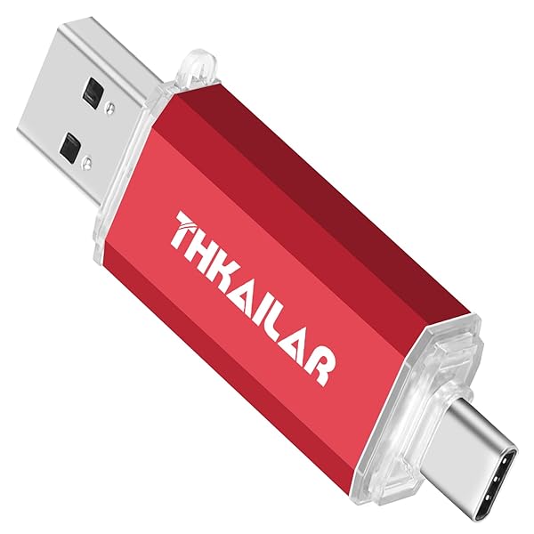THKAILAR THKAILAR 512GB USB C Flash Drive - 2 in 1 OTG USB 3.1 Thumb Drive for Android, PC & Mac - Perfect for Business Travelers