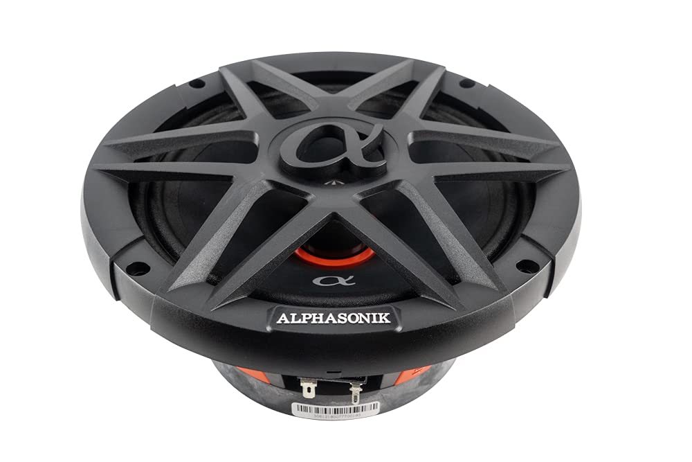 Alphasonik Alphasonik ABM80 DYNAMIS Series 8 Inch 800 Watts Max Mid-Range Car Audio Speakers with Grille and Cloth Surround 4 Ohm - View 4 of 6