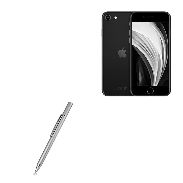 BoxWave BoxWave Stylus Pen for Apple iPhone SE 2020 FineTouch Capacitive Super Precise Metallic Silver - View 2 of 5