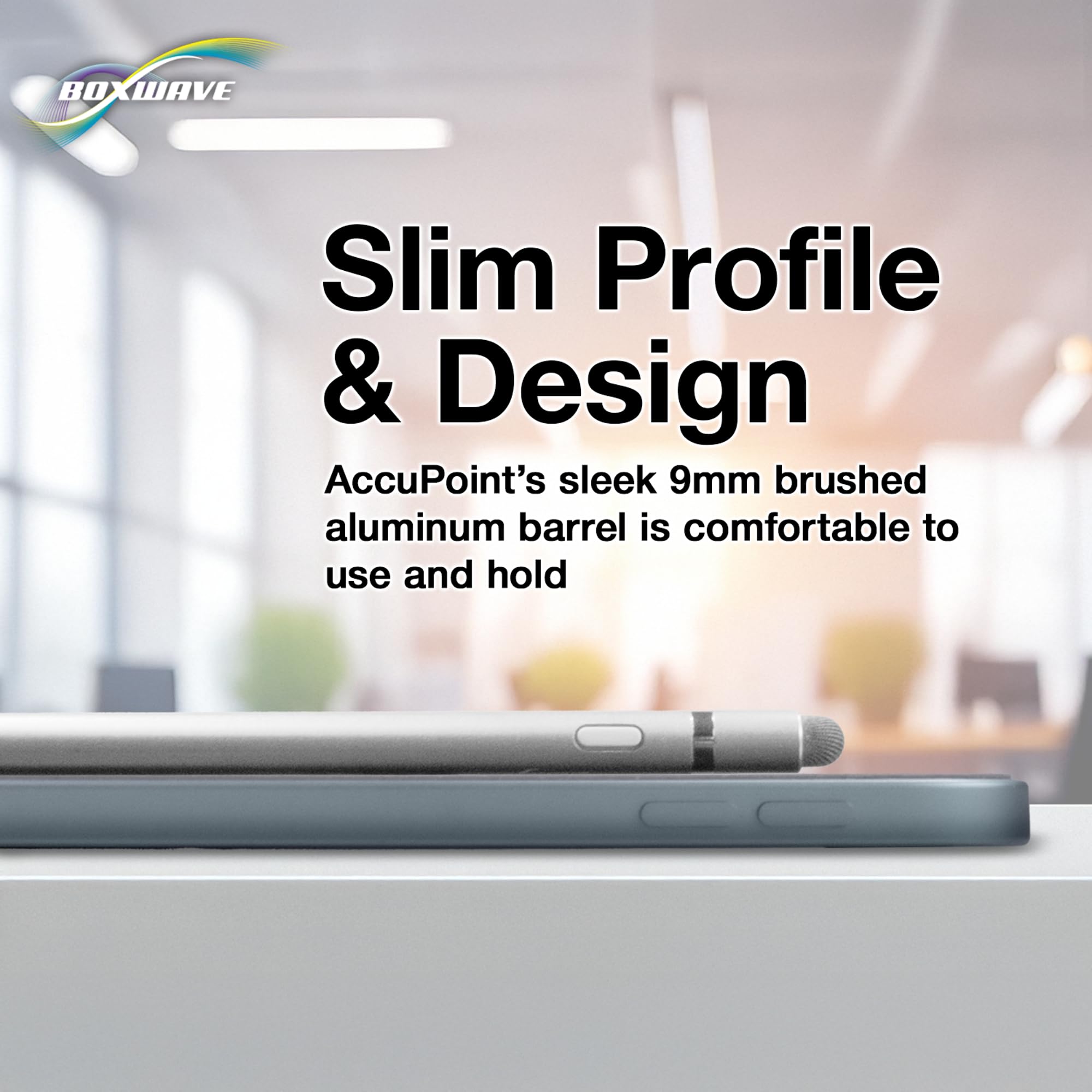 BoxWave BoxWave Stylus Pen for Samsung Galaxy A71 5G AccuPoint Active Stylus with Ultra Fine Tip Metallic Silver - View 6 of 9