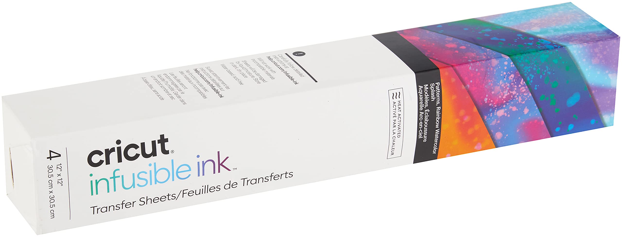 Cricut Cricut Infusible Ink Transfer Sheet Rainbow Watercolor Splash 4 Count for Vibrant Custom Designs