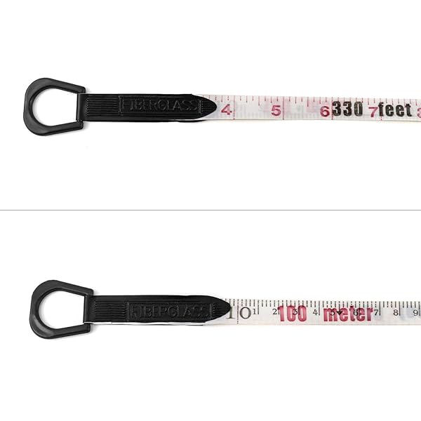 QWORK QWORK 1/2 x 330 Open Reel Dual Sided Fiberglass Tape Measure for Engineers Yard and Field Use - View 5 of 6