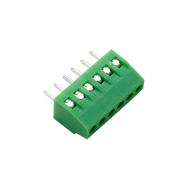 Hxchen Hxchen 6 Pin 2.54mm Pitch 150V 6A PCB Mount Screw Terminal Block Connector 20 Pcs for 26-18AWG Wiring - View 4 of 6