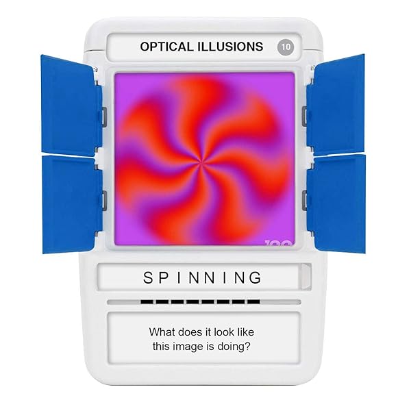 100 PICS 100 PICS Optical Illusions Fun Gift for Teens and Kids 50 Mind-Blowing Cards in Slide Reveal Case Perfect for Travel and Stocking Stuffers - View 8 of 10