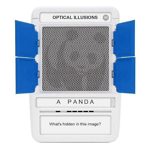 100 PICS 100 PICS Optical Illusions Fun Gift for Teens and Kids 50 Mind-Blowing Cards in Slide Reveal Case Perfect for Travel and Stocking Stuffers - View 9 of 10