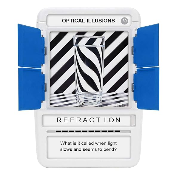 100 PICS 100 PICS Optical Illusions Fun Gift for Teens and Kids 50 Mind-Blowing Cards in Slide Reveal Case Perfect for Travel and Stocking Stuffers - View 10 of 10