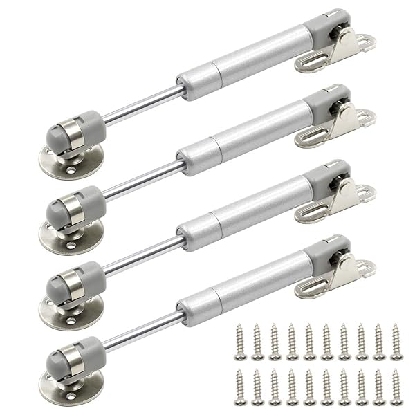 Hxchen Hxchen 4Pcs 6 Inch 30N Hydraulic Cabinet Hinge Soft Close Lid Support Gas Spring with Glue Head