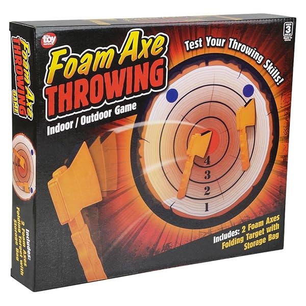 Rhode Island Novelty "Ultimate 9.75" Foam Axe Throwing Game: Safe Fun for All Ages - Perfect for Parties & Events!"