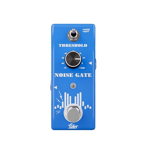 ISET ISET Noise Gate Pedal: Ultimate Noise Suppressor for Guitar & Bass with True Bypass