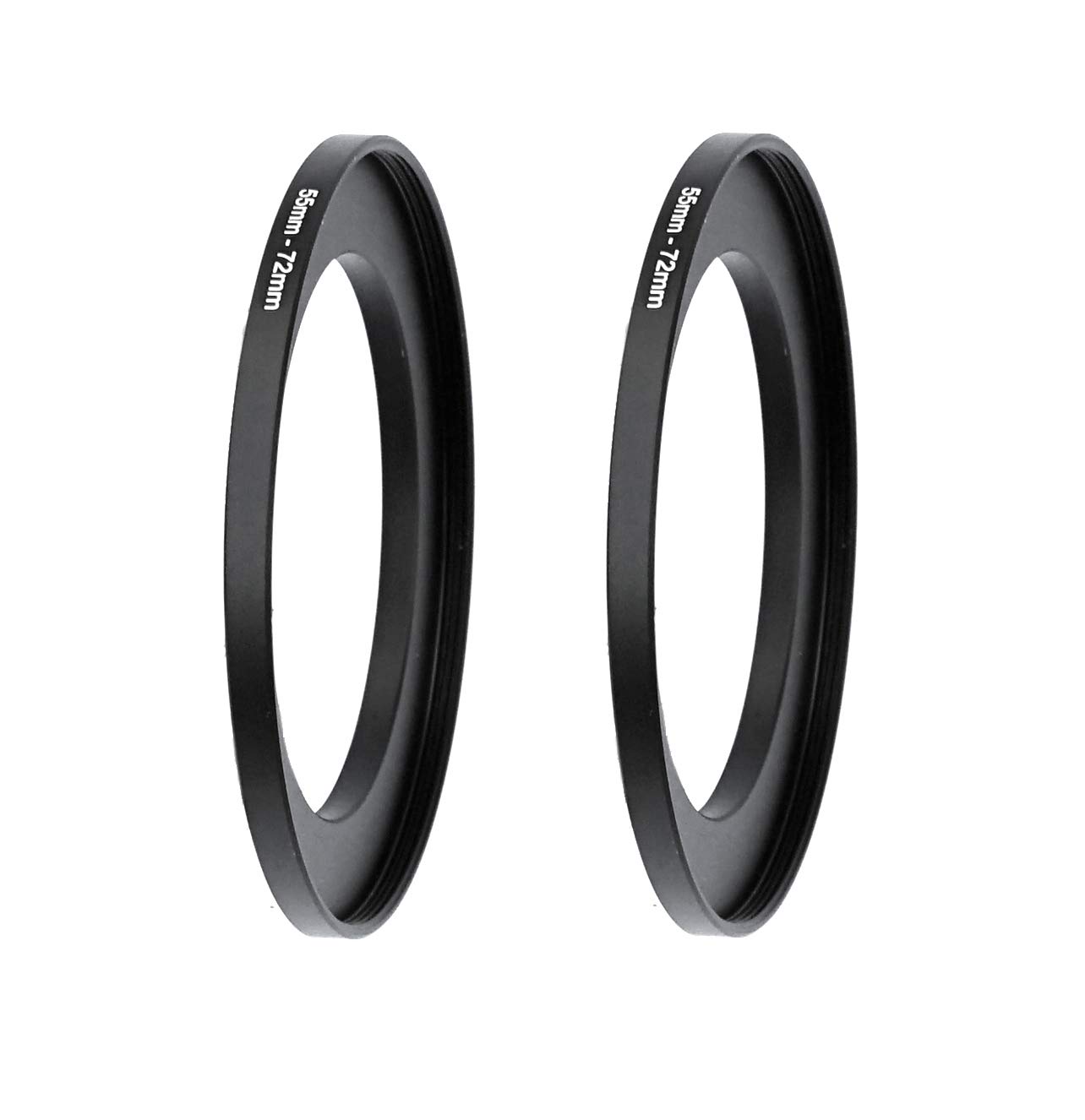 Fotasy 55-72MM Step-Up Ring Adapter (2 Pcs) for DSLR Lens - 55mm to 72mm Filter Ring for ND, UV, CPL & Infrared Filters - View 3 of 4
