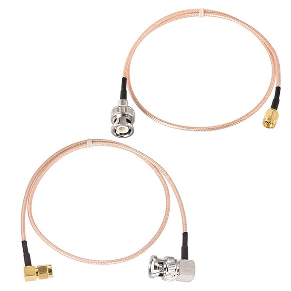 Superbat SMA to BNC Coaxial Cable Pigtail RG316 Jumper 20 Inch Pack of 2