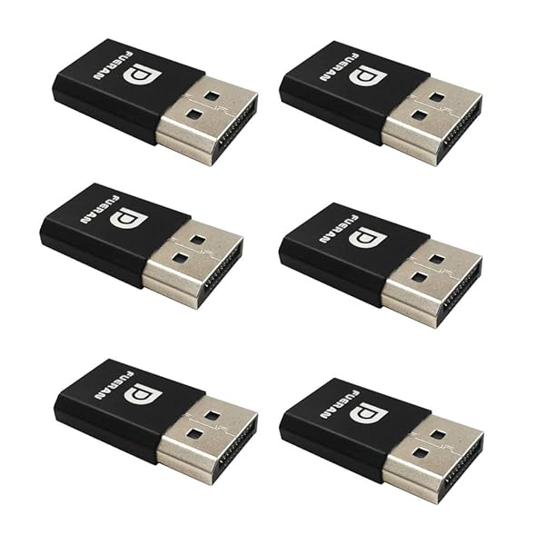 FUERAN FUERAN DP Display Emulator: 2K & 4K EDID Dummy Plug for Headless Setup - 2560x1600@30Hz & 4096x2160@60Hz Compatible