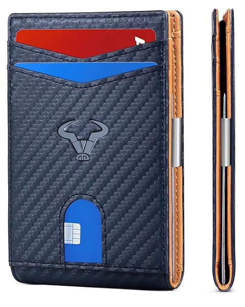 BULLIANT BULLIANT Slim Wallet for Men Leather Front Pocket Card Holder Ideal Gift Size 3X4.3 Inches