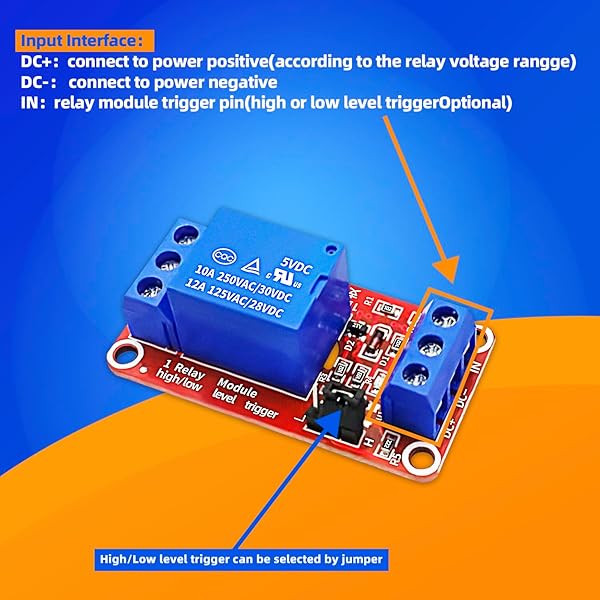 CenryKay CenryKay 5V 1 Channel Relay Module 10PCS Optocoupler Board Switch for Arduino High Low Level Trigger - View 5 of 8