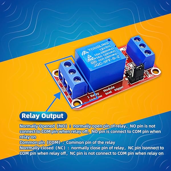 CenryKay CenryKay 12V 1 Channel Relay Module 10PCS Optocoupler Isolation High Low Level Trigger for Reliable Control - View 5 of 8