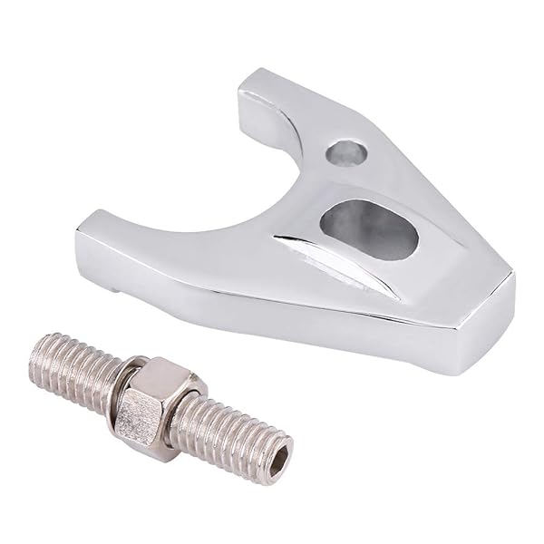 Chrome Billet Aluminum Distributor Clamp for Chevy SBC BBC SB BB HEI Electronic Silver Hold Down