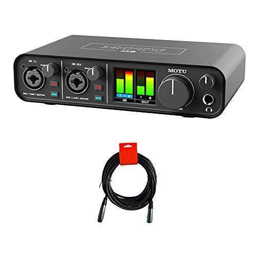 MOTU Buy Motu M2 USB-C Audio Interface Bundle with XLR-XLR Cable - Best Sound Quality! - View 2 of 7