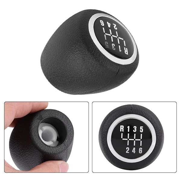 Qiilu Qiilu 6 Speed Car Gear Shift Knob Replacement for Cruze 2008-2012 Ergonomic ABS Plastic Design Exquisite Workmanship Black - View 3 of 9