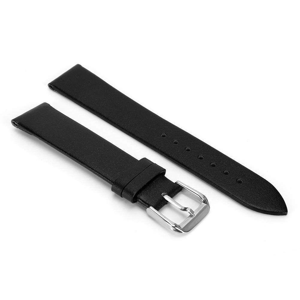 ZJchao ZJchao 19mm Unisex PU Leather Watch Strap Replacement Band for All Watches Black Pin Buckle Accessory - View 2 of 9