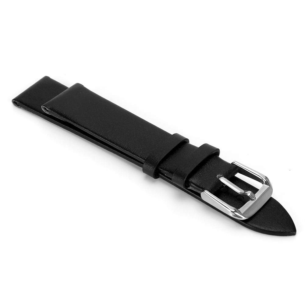 ZJchao ZJchao 19mm Unisex PU Leather Watch Strap Replacement Band for All Watches Black Pin Buckle Accessory - View 3 of 9