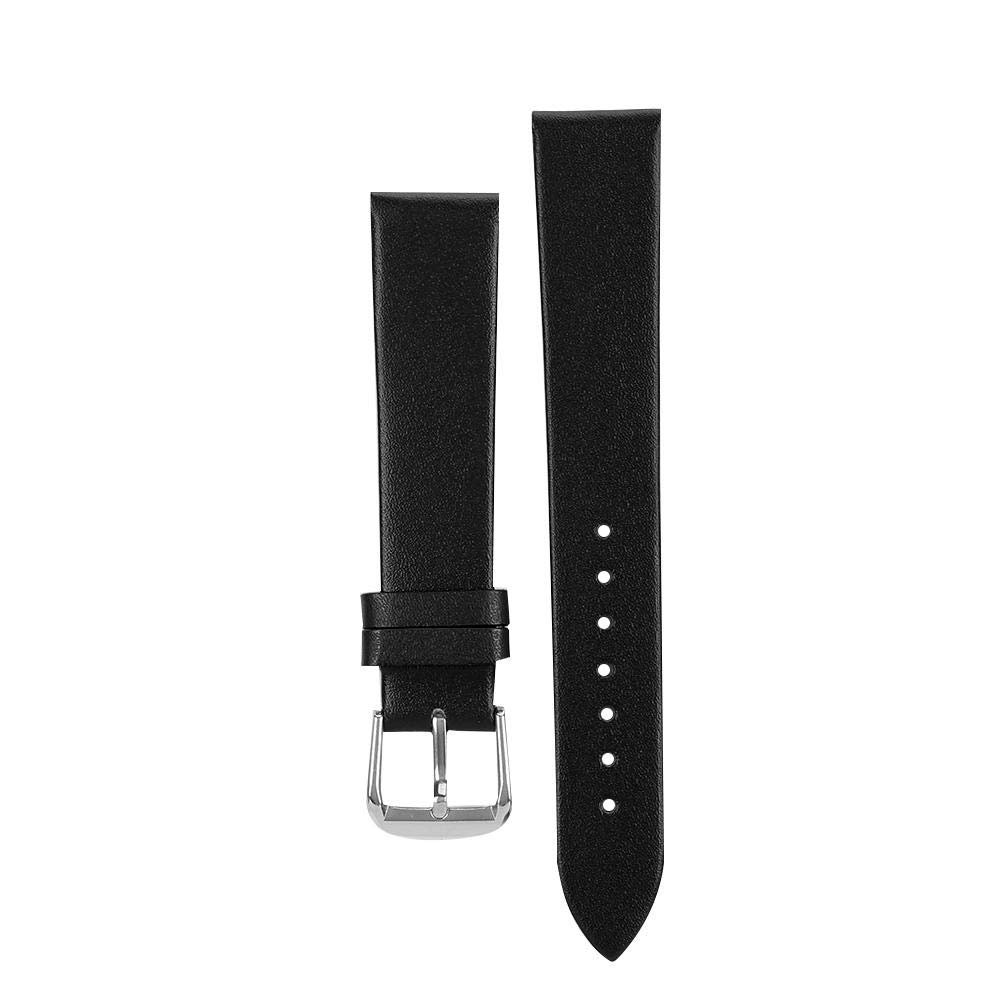 ZJchao 19mm Unisex PU Leather Watch Strap Replacement Band for All Watches Black Pin Buckle Accessory