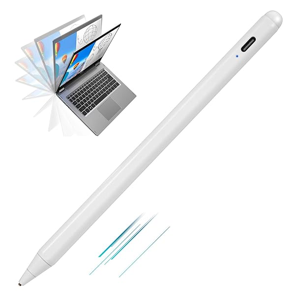EDIVIA Acer Spin 3 Convertible Laptop Stylus Pen High Precision Active Digital Capacitive Pen with Ultra Fine Tip Touch Control Rechargeable White - View 2 of 7