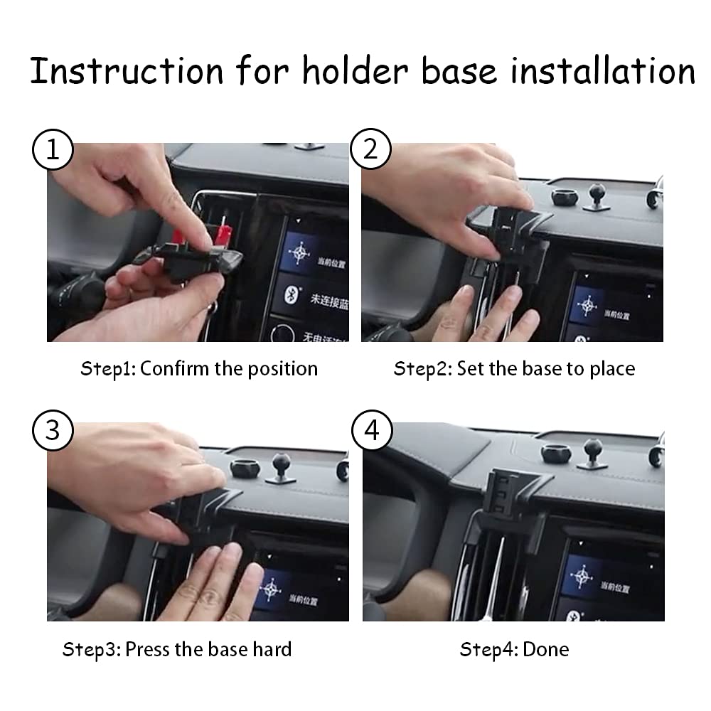 LUNQIN Car Phone Holder for Volvo XC40 2019 to 2025 SUV Auto Accessories Navigation Bracket Mobile Cell Phone Mount - View 4 of 6