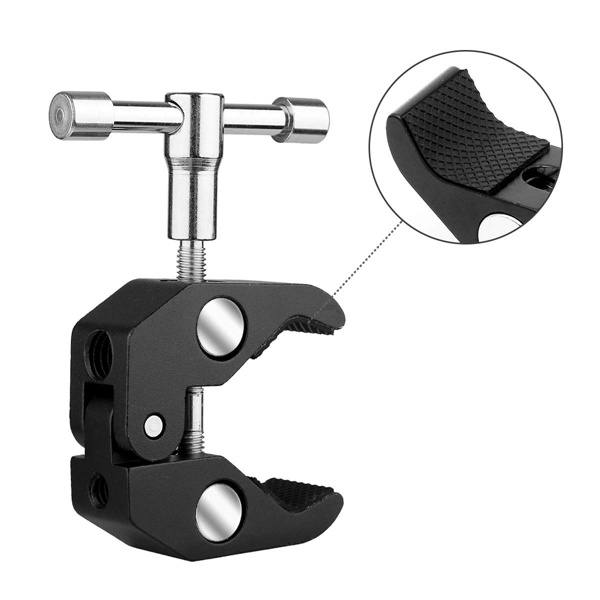 Buy SLOW DOLPHIN Super Clamp for DSLR & Cameras - 1/4'' & 3/8'' Thread Clip (2PCS) for Lights, Umbrellas & More - View 4 of 7