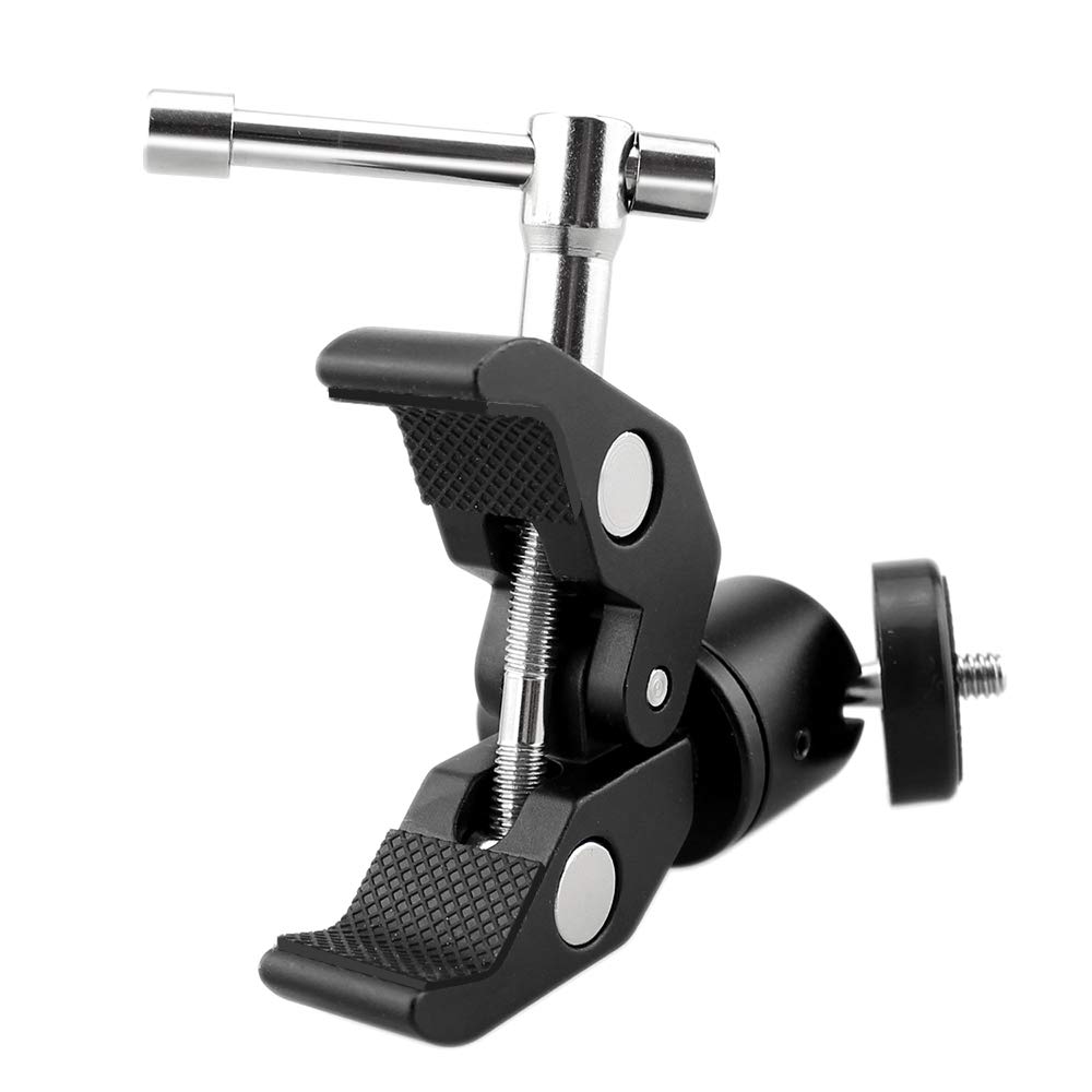 Buy SLOW DOLPHIN Super Clamp for DSLR & Cameras - 1/4'' & 3/8'' Thread Clip (2PCS) for Lights, Umbrellas & More - View 5 of 7