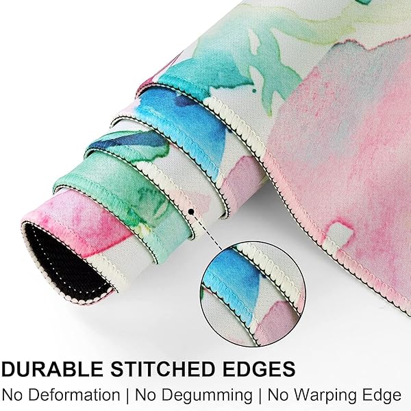 HAOCOO HAOCOO Floral Extended Desk Pad Large Mouse Mat Waterproof Non-Slip Rubber Base Perfect for Office Use - View 4 of 8