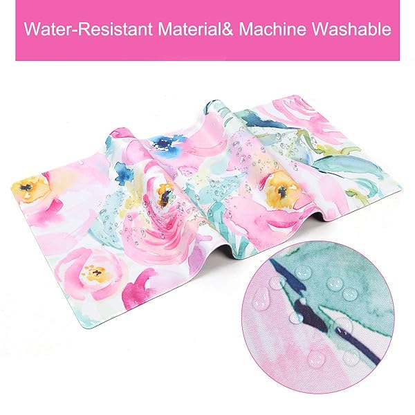 HAOCOO HAOCOO Floral Extended Desk Pad Large Mouse Mat Waterproof Non-Slip Rubber Base Perfect for Office Use - View 6 of 8