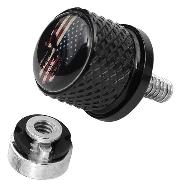 GUAIMI GUAIMI Fender Seat Bolt Screw Nut Kit 1/4-20 Thread for Harley Sportster Touring Electra Glide Street Glide 1996 to 2020 Black