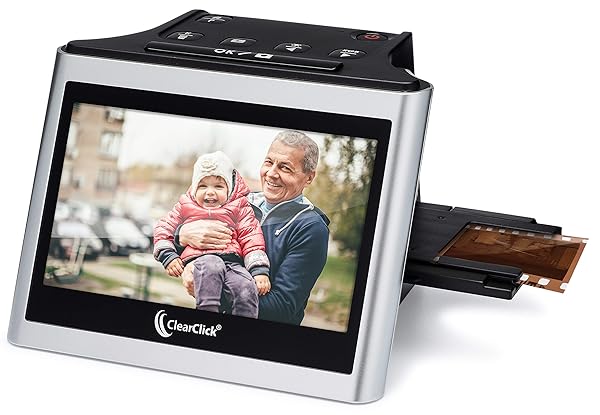 ClearClick ClearClick Virtuoso 2.0 22MP Film and Slide Scanner with 5 Inch LCD Screen for Converting 35mm 110 126 Slides and Negatives to Digital Photos