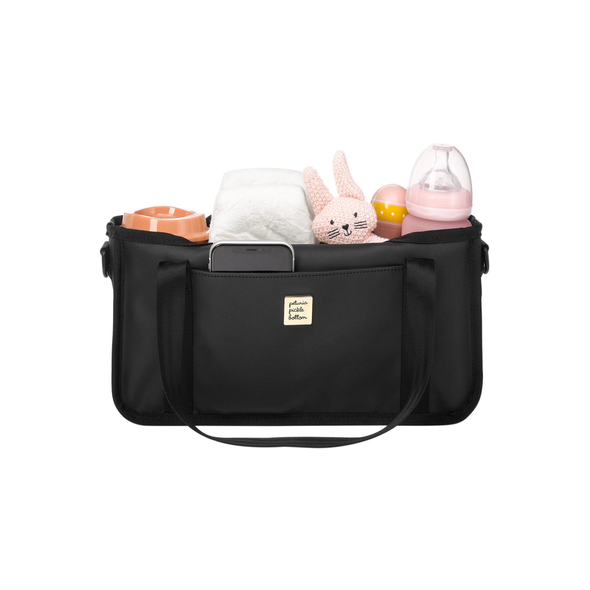 Petunia Pickle Bottom Petunia Pickle Bottom Wander Stroller Caddy for Easy Organization and Versatile Carrying Fits Most Strollers in Black - View 3 of 7