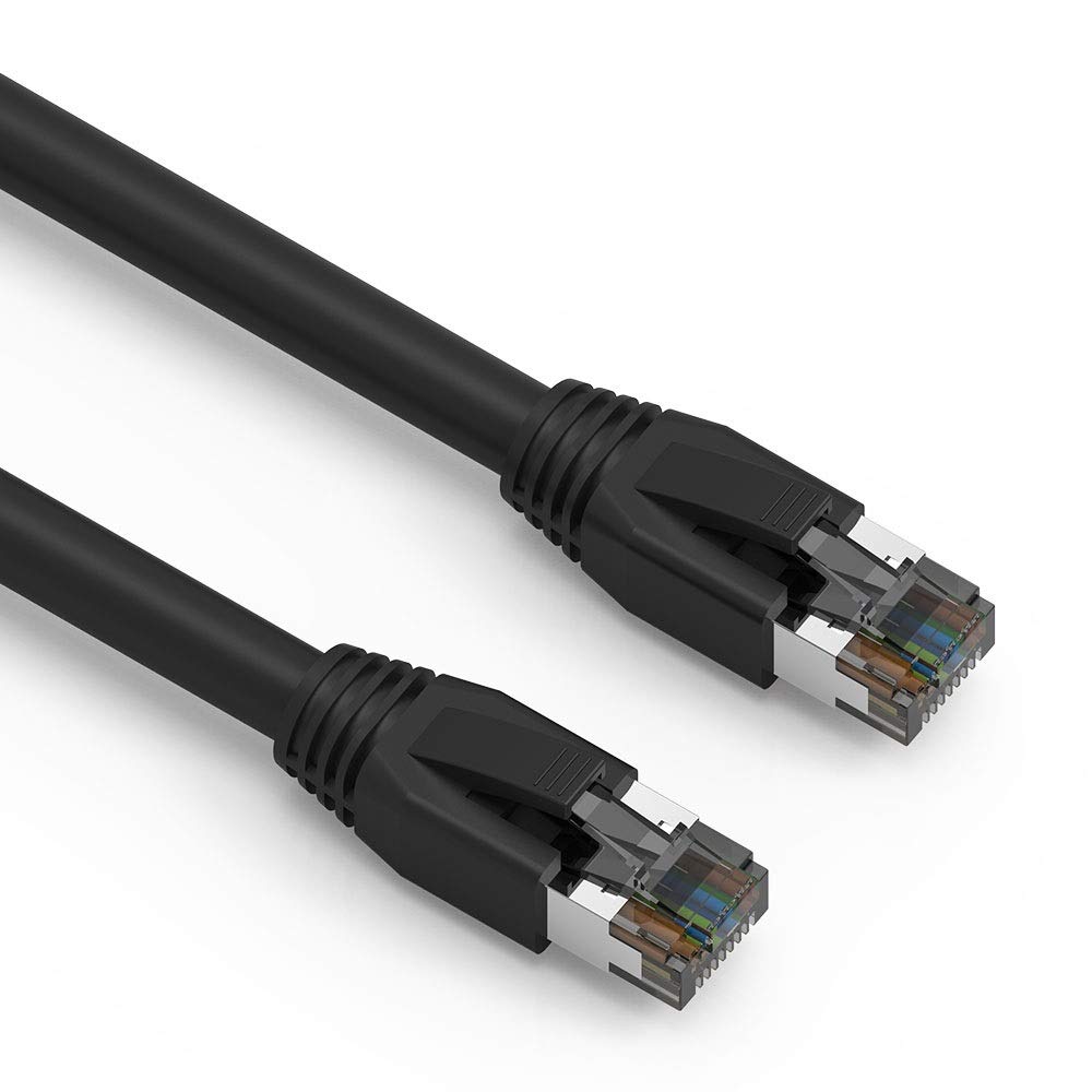 High-Speed Nippon Labs Cat8 3FT Ethernet Cable - 40Gbps, Weatherproof, Ideal for PS4, PS5, Xbox, Router & More