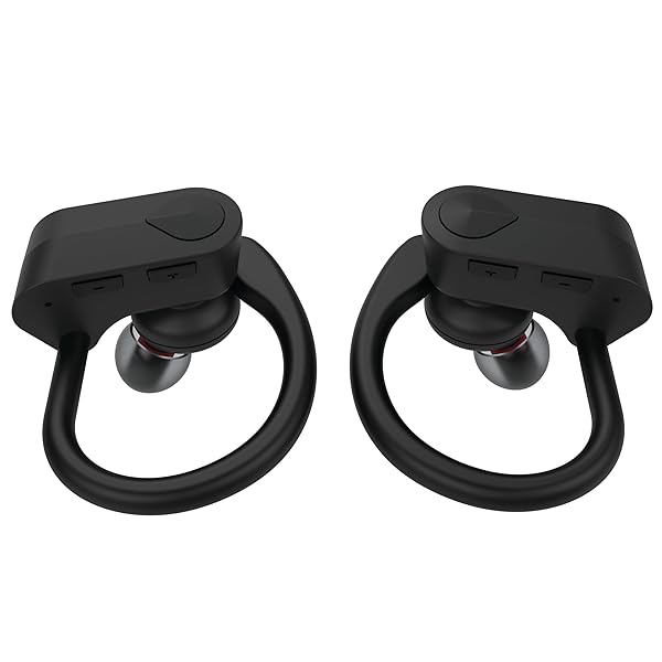 Supersonic IQ Sound IQ-140TWS True Wireless Sport Earbuds Lightweight Bluetooth with Mic 5hrs Playtime Sweat Proof Compatible with iPhone Android Black - View 3 of 5