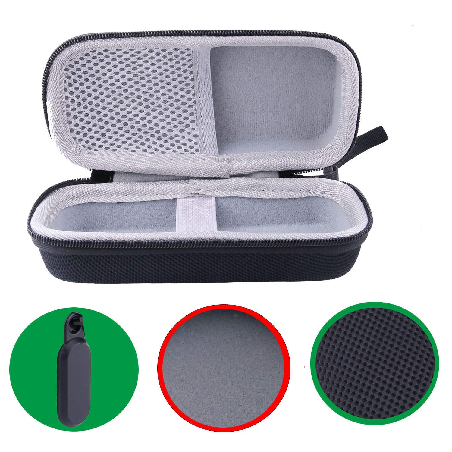 WERJIA WERJIA Hard EVA Travel Case for Zoom H1n ZH1 H1 Handy Recorder Black Durable Protection and Easy Carrying - View 3 of 7