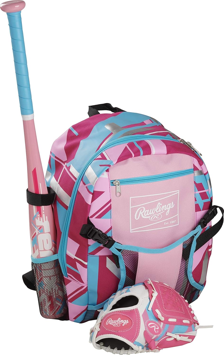 Rawlings Rawlings REMIX T-Ball and Youth Baseball Glove Right Hand Throw 9 Inch Pink - View 2 of 7