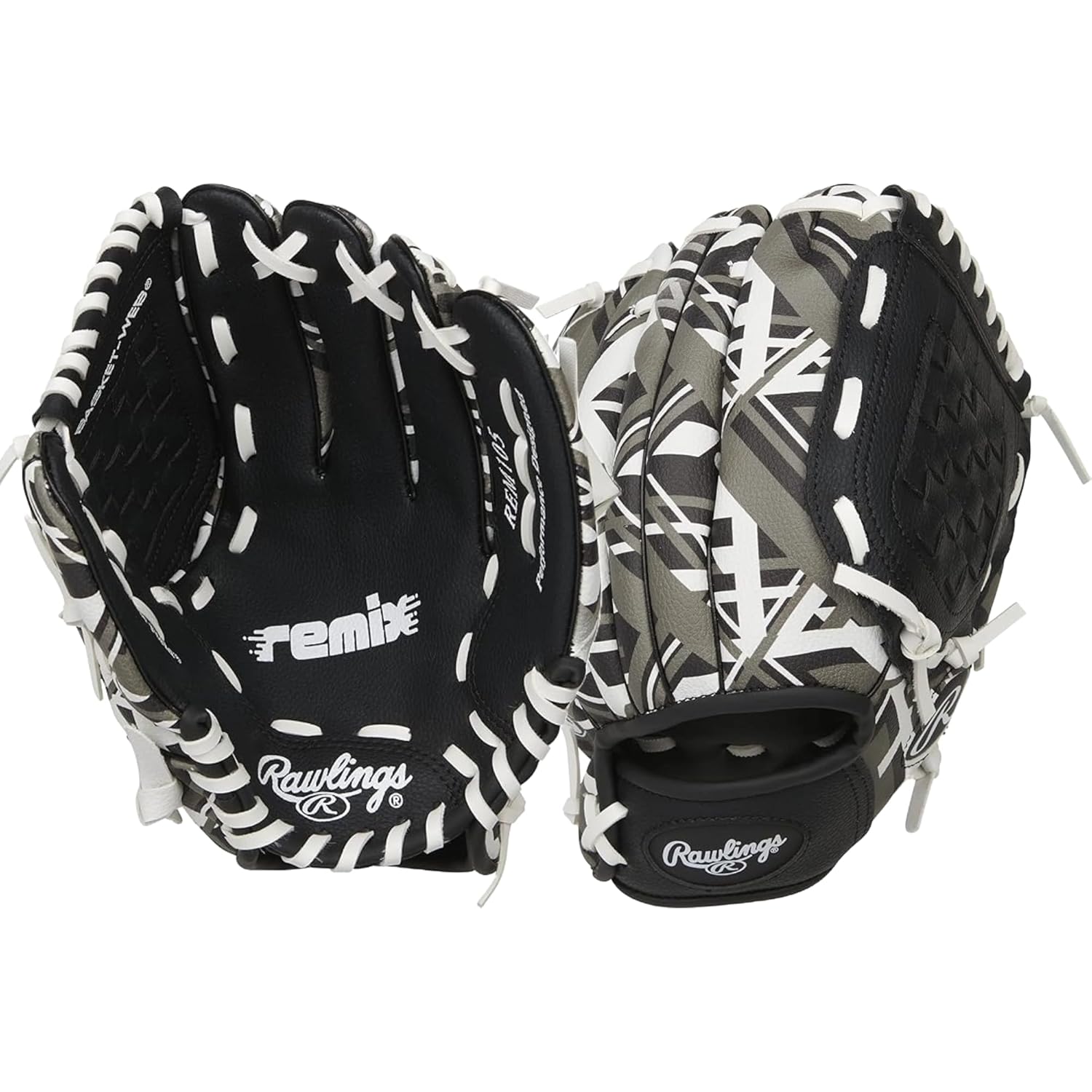 Rawlings Rawlings REMIX T-Ball and Youth Baseball Glove Right Hand Throw 9 Inch Pink - View 7 of 7