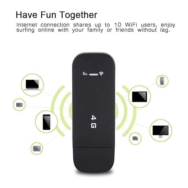 EBTOOLS Portable 4G LTE USB Router 100Mbps Mobile Hotspot Smart Network Card for Fast Internet on the Go - View 4 of 10