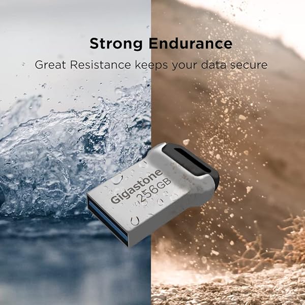 Gigastone GIGASTONE Z90 256GB USB 3.2 Gen1 Flash Drive 2-Pack Waterproof Compact Reliable Performance Pen Drive - View 7 of 9