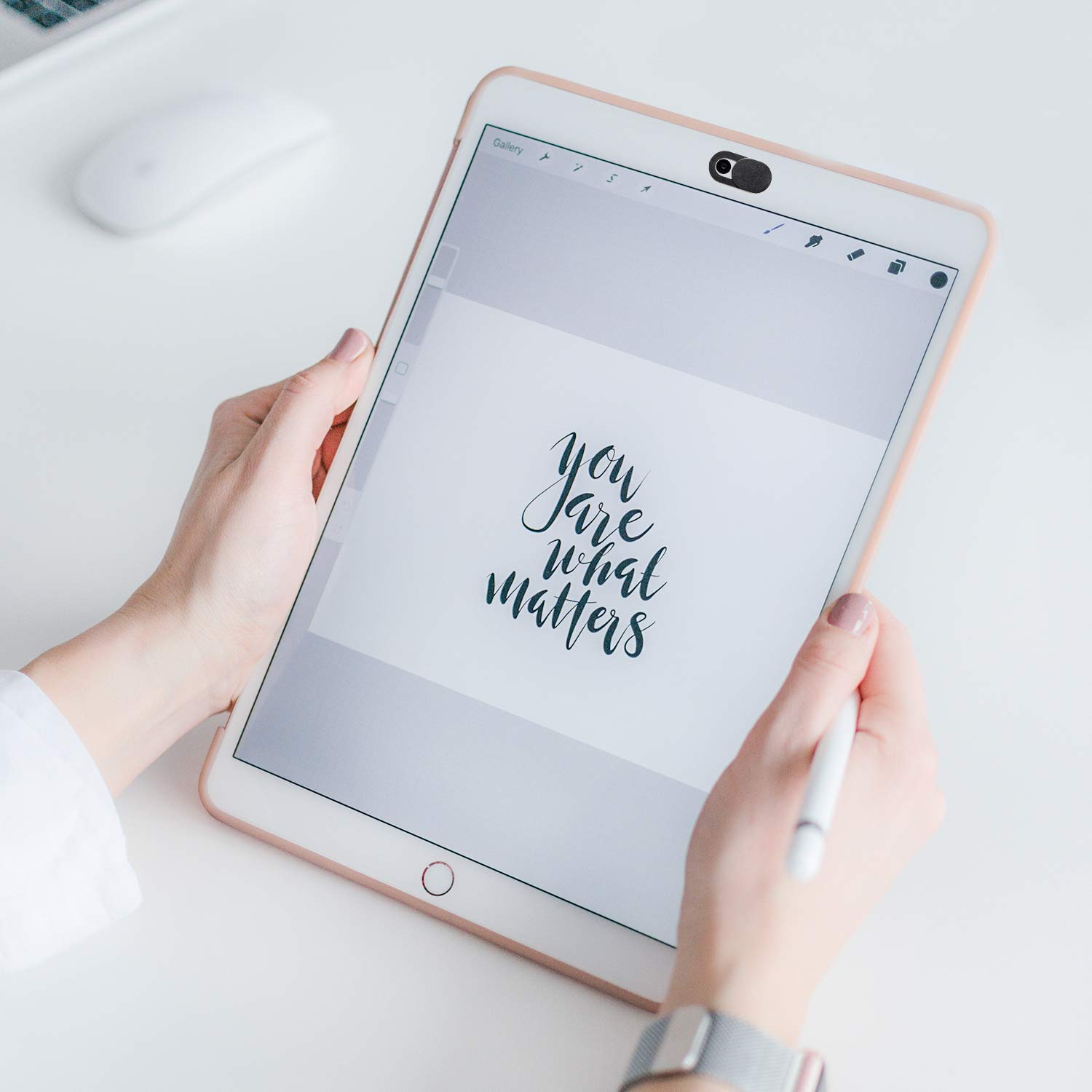 ProCase ProCase Webcam Cover Slide 6 Pack Ultra Thin Flexible Camera Blocker for Laptop Phone Privacy Security Black - View 7 of 7