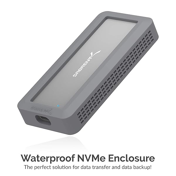 SABRENT SABRENT USB 3.2 Waterproof Enclosure for M.2 NVMe SSDs - IP67 Rugged Protection - View 4 of 11
