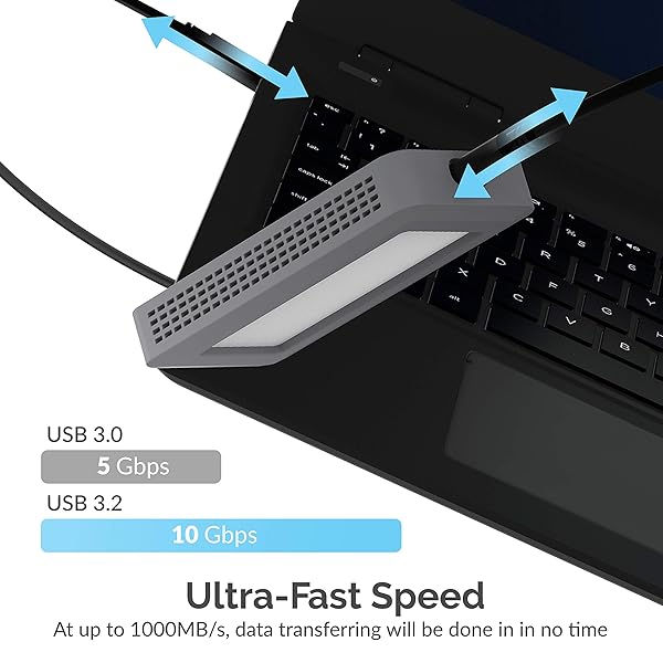 SABRENT SABRENT USB 3.2 Waterproof Enclosure for M.2 NVMe SSDs - IP67 Rugged Protection - View 6 of 11