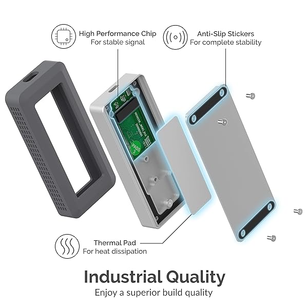 SABRENT SABRENT USB 3.2 Waterproof Enclosure for M.2 NVMe SSDs - IP67 Rugged Protection - View 9 of 11
